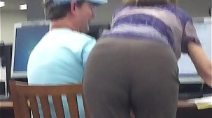 Mature Granny Librarian Bending Over