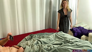Stepmom catches stepson masturbating having a liking for porn
