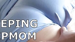 Sleppy stepmom - Stepson fucked in all her holes, outlaw anal