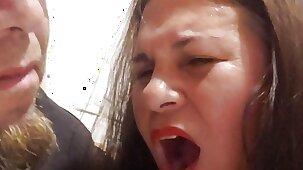 Cuckold Husband Supports bbw Hotwife In the long run b for a long time She Gets anal Fucked